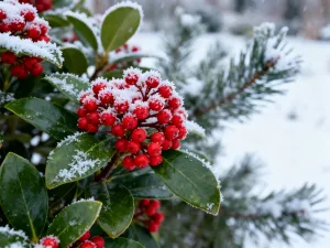 Mały, jaskrawoczerwony lądzień czerwonatka na zielonym źdźble trawy w ogrodzie.